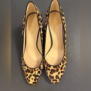 Nine West leopard wedges.  Brand new